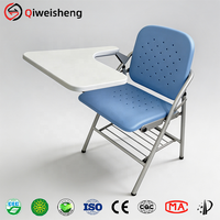 Chaise de bureau pliable simple en plastique avec tablette d'écriture et support pour livre – Vente en gros