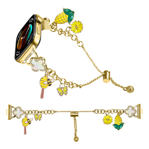 EnjoyPretty Bracelet de montre de style luxe de haute qualité à 4 feuilles de trèfle pour Huawei Fit 3 - Product Image 4