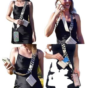 Portefeuille à bandoulière en polyester personnalisable et réglable, avec fermeture éclair, vente en gros, sacoche universelle pour téléphone portable, lanière bandoulière - Product Image 2