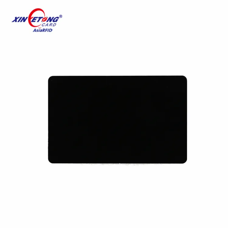 Kartu NFC Plastik PVC CR80 13.56MHz, Kartu NFC PVC Hitam Total