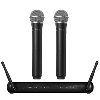 Microphone dynamique sans fil professionnel SXV288/PG58, kit double, XLR, réduction de bruit, design portable pour karaoké et scène