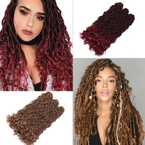 Pelo <span class=keywords><strong>de</strong></span> ganchillo 1b/27, cabello Real Fuax <span class=keywords><strong>de</strong></span> 14 y 12 pulgadas, ondulado, precio <span class=keywords><strong>de</strong></span> fábrica, natural, 20 diosa recta, pérdida <span class=keywords><strong>de</strong></span> imitación, 18 pulgadas - Product Image 2