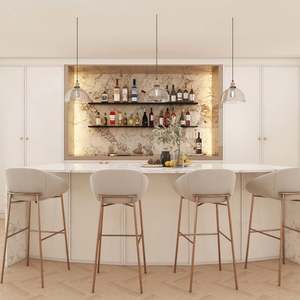 Gabinetes de Cocina Modernos de Lujo, Completamente Laminados en PVC sobre MDF, Muebles Blancos para el Hogar, Juego de Gabinetes de Cocina - Product Image 1