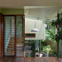 Fenêtre à persiennes en aluminium à rupture de pont thermique, moderne, élégante et personnalisable, isolation thermique, résistance aux ouragans, pour escalier et appartement