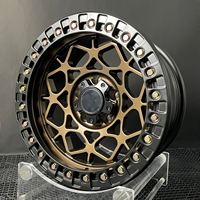 Jantes tout-terrain forgées sur mesure en 6061-T6, noires, avec système Beadlock, bronze mat, 5x150, 6x139.7, 8x170 pour Pickup, Jeep Raptor, Prado, neuves
