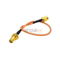Câble pigtail SMA à polarité inversée de 20 cm à faible perte, connecteur d'antenne coaxiale RP SMA mâle vers femelle haute performance