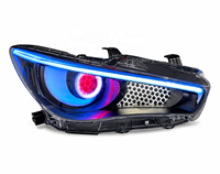 Phares LED RGB en gros d'usine pour Infiniti Q50, ensemble de phares avant personnalisés en forme de lune avec effet œil de démon