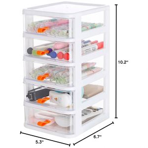 Organisateur de bureau multifonctionnel en PP, boîte de rangement rotative, boîte de rangement pliable en acrylique, pour le maquillage, le bureau, la maison - Product Image 3