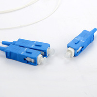 Offre Spéciale Mini Splitter PLC 1x2 1x4 1x8 Type Tube en Acier Inoxydable Connecteur SC APC Splitter Fibre Optique 1*8