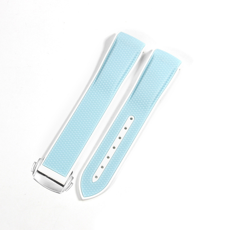 bleu bébé et fermoir