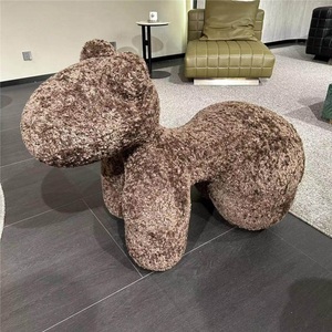 JS Tabouret enfant en forme de poney de dessin animé, chaise de repos animale de dessin animé, jouet décoratif pour le sol, pour salon, chambre et salle de jeux - Product Image 6