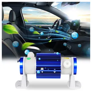 Filter udara ozon penghilang bau mobil, tabung Generator ozon untuk pembersih udara ozon mobil, alat sterilisasi udara mobil