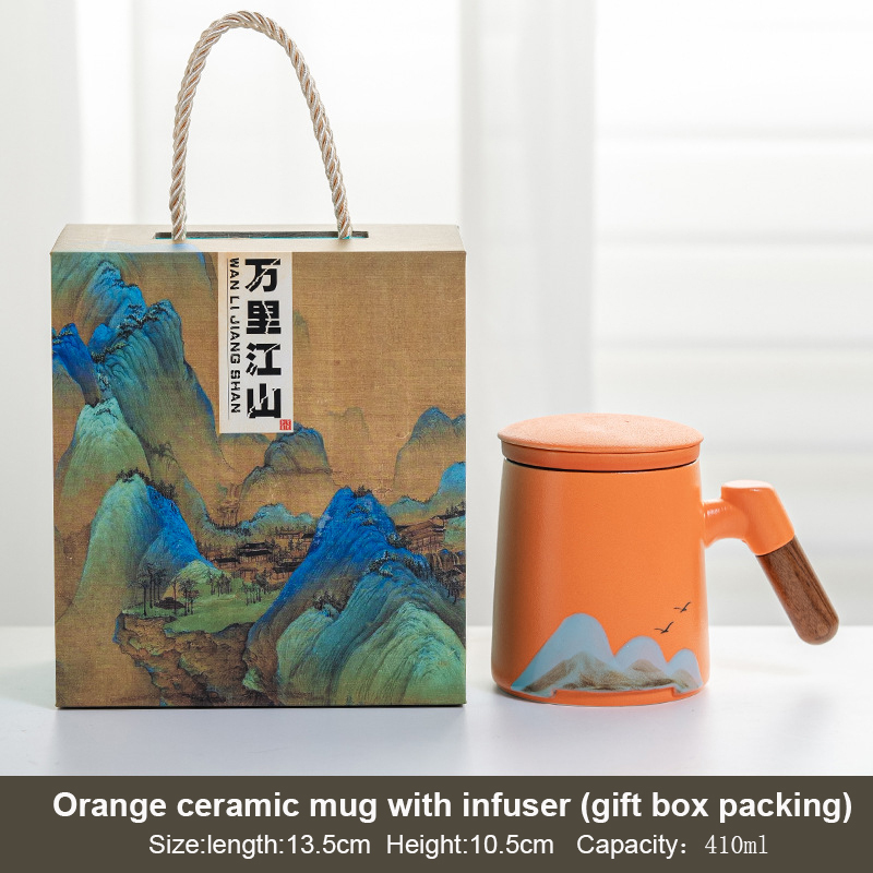 Orange with gift box
