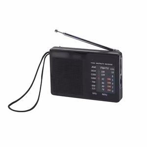 Factory Mini AM FM Radio Portable Flashlight BT 5.3 Digital Display Plastic Telescopic Antenna Outdoor Pocket Radio - Product Image 2