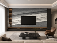 Dalles de marbre gris-blanc polies sur mesure, durables, pour appartements, hôtels, escaliers et revêtements muraux – Style industriel moderne