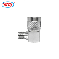 Adaptateur RF d'usine, connecteur mâle de type N vers prise femelle TNC, prise femelle Hembra, angle droit RA 90 degrés, adaptateur coaxial RF en laiton