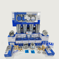 Kit de chemises de cylindre pour moteur diesel Isuzu 4JA1 4JB1, comprenant injecteur de carburant, turbocompresseur, piston, joint de culasse, alternateur et vilebrequin