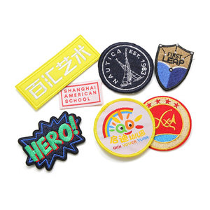 <strong>Custom</strong> Heat Transfer 3d Embroidered <strong>Patch</strong> logo Embroidered Iron on Letter Caps Chenille Embroidered <strong>Patch</strong> with <strong>velcro</strong> Pouch - Product Image 3