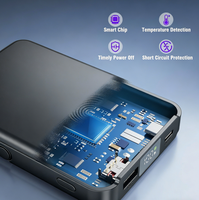 Batterie externe sans fil magnétique 9000 mAh 12000 mAh 22,5 W, charge rapide, batterie externe portable, charge multi-appareils avec support