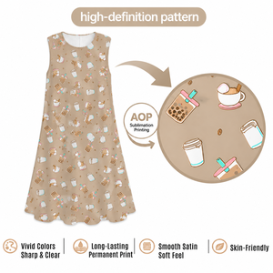 Camisón sin mangas personalizado para mujer, cuello redondo, vestido <span class=keywords><strong>de</strong></span> dormir sencillo y liso, <span class=keywords><strong>pijamas</strong></span> al por mayor - Product Image 2