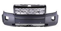 Pare-chocs avant LR040834-B/040839 sans trous pour capteurs radar avec trous de pulvérisation (grille argentée), apprêté pour LAND ROVER Freelander 2 2013-2015
