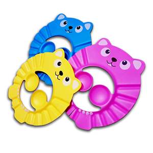 Chapeau de douche imperméable EVa de dessin animé avec protecteur d'oreille pour les produits de bain de cheveux de lavage de bébé d'enfants - Product Image 1