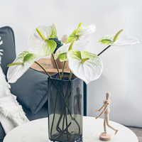 Groothandel Kunstbloemen Enkelstam Latex Flamingo Bloem Kunstbloemen voor Bruiloft Wegdecoratie