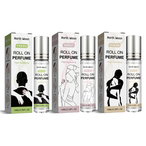 Parfums Original Petit échantillon Quantité de commande Couleur claire Mini parfum en verre de couleur transparente Bouteilles à bille roulante de 10 ml - Product Image 1