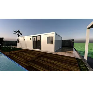 20ft 40ft China Green Container House Customized Prefabricated Modular Building Tiny House Mobile Homes Durable
