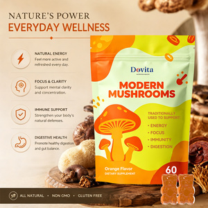 Gomitas Inmunitarias de Chaga, Reishi y Turkey Tail Hechas en Estados Unidos, Orgánicas, Antioxidantes, Veganas, con Certificación GMP para Personas Mayores, Fórmula GMP - Product Image 3