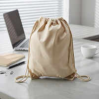 Sac à dos scolaire en toile de coton écologique avec impression de logo personnalisé, léger et réutilisable, sac de sport pour hommes et femmes