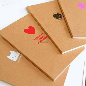 Cuaderno personalizado con impresión de libros de ejercicios escolares Agenda cuaderno Kraft de tapa blanda para niños - Product Image 3