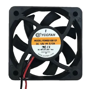 shenzhen factory 50mm YDL5010S12 12v dc brushless small fans 50x50x10mm