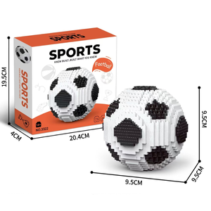 Bloques de Construcción de Fútbol, Juguetes Educativos de Ensamblaje Libre, Adornos de Micropartículas, Bloques de Construcción de Dinosaurios - Product Image 6