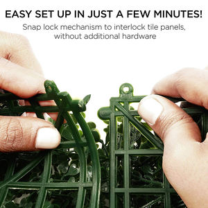 خلفية اصطناعية مخصصة لأوراق الشجر اللبلاب جدار نباتي نباتي أخضر للديكور الداخلي والخارجي العشب البلاستيكي - Product Image 4