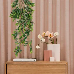 Rattan de seda artificial para parede, rattan de flores de seda artificial usado para decoração de paredes e jardins, flor de videira