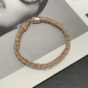 9-18K Gold Elegant Women's Diamond Tennis <b>Bracelet</b>, IGI Lab-Created 15.310ct Round Diamonds, Special Occasions - Product Image 3