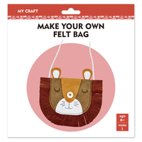 Vente en gros DIY personnalisé LION dessin animé feutre sacs à main fourre-tout décontracté durable Portable pour la main cadeau sac de rangement