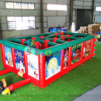 Labyrinthe gonflable de Noël en PVC commercial Juegos Inflables Maison de labyrinthe hantée gonflable avec ventilateur