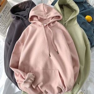 Vente en gros Pull à glissière d'automne, sweat à capuche, couleur unie, lanterne, manches longues, sweat-shirts amples pour femmes/ - Product Image 5