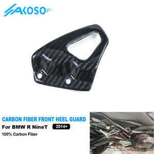 AKOSO 100% 3K moto en fibre de carbone avant talon garde repose-pieds plaque de montage pour BMW R NineT brouilleur pur urbain GS 2014-2022 - Product Image 1