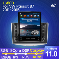 MEKEDE Android 11 8 + 128G stéréo android pour Volkswagen VW Magotan Passat CC B6 B7 2012-2015 voiture vidéo 4G BT autoradio gps