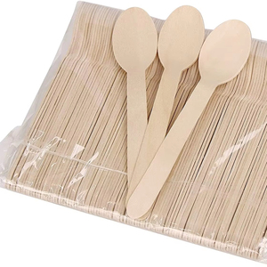 <span class=keywords><strong>Cuillère</strong></span> <span class=keywords><strong>en</strong></span> <span class=keywords><strong>bois</strong></span> <span class=keywords><strong>jetable</strong></span> biodégradable de 160 mm avec logo estampé à chaud pour la vaisselle de camping - Product Image 1