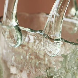 แจกันดอกไม้ตะกร้าใสรูปทรงกระเป๋าแก้วไฮโดรโปนิกส์แบบพกพาสำหรับตกแต่งบ้านกระเป๋าถืออาร์ตเดคโค - Product Image 2