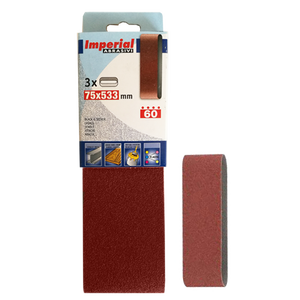 Nastro abrasivo 75x533 mm Grana 40 - 3 pezzi - Product Image 1