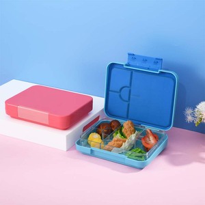 Boîte à lunch pour enfants en plastique avec gourde pour enfants, matériau Tritan, plateau amovible, sans BPA, <span class=keywords><strong>bento</strong></span> - Product Image 5