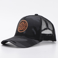 Gorra Trucker de Camuflaje con Logotipo Personalizado al por Mayor, Gorra de Béisbol de Malla Ajustable, Gorra Snapback para Hombre y Mujer
