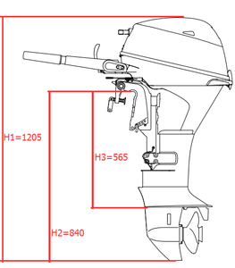 Nuevo Motor Marino para Deportes Acuáticos, Motor de Gasolina de 20 HP, 2 Cilindros, 362 cc, Refrigerado por Agua, Bajo Ruido, 4 Tiempos, Fuera de Borda - Product Image 2