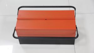 Cassetta Portautensili Multifunzionale AYZ Arancione con 3 Vassoi, Manico Singolo e Doppia Apertura, Portatile per <span class=keywords><strong>BMW</strong></span> - Product Image 2