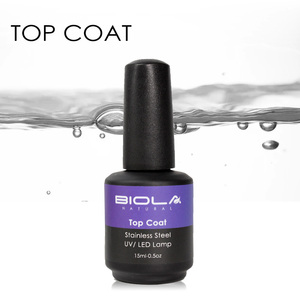 Vernis à ongles transparent OEM sans essuyage, <span class=keywords><strong>gel</strong></span> UV à faire tremper, couche de finition et de <span class=keywords><strong>base</strong></span> - Product Image 4